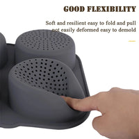 Hamburger Baking Mold Silicone mould Food Grade Bread Bun Baked Plate Non-Stick cake Pan Home Kitchen Bakeware BPA Free - Buy online at  Vibe In Cart.