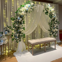 100cm Luxury White Rose Artificial Flower Row Wedding Table Centerpiece Flowers Backdrop Wall Arches Decor Party Stage Floral - Buy online at  Vibe In Cart.