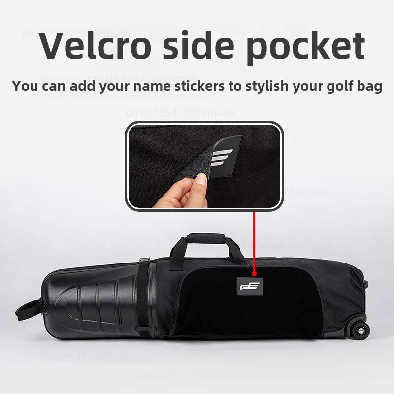 Nylon Hard Shell Golf Travel Bag With Wheels For Unisex Aircraft Use