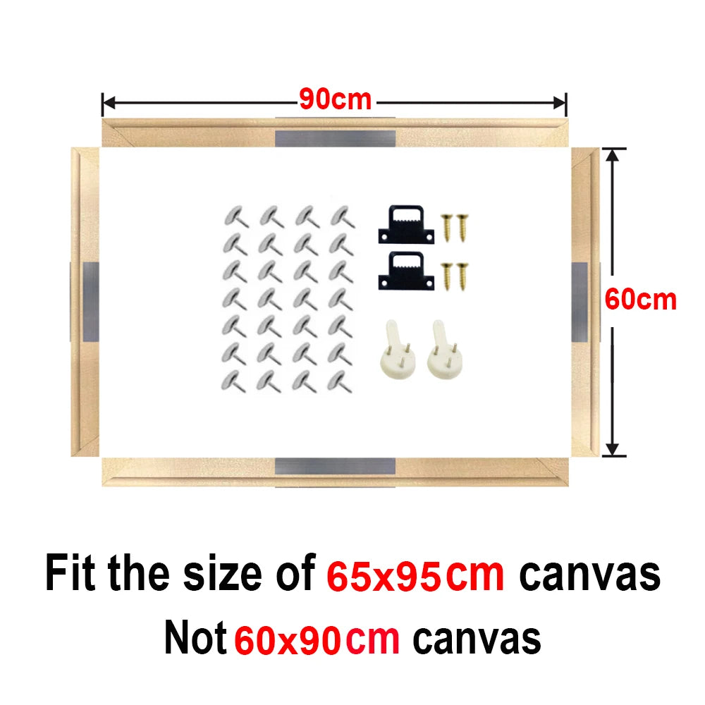 Wooden Rectangular Canvas Frames for 30x40 40x50 50x70 60x90