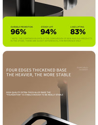 Adjustable VESA Monitor Stand for 10-20 Inch Screens with 360 Degree Swivel