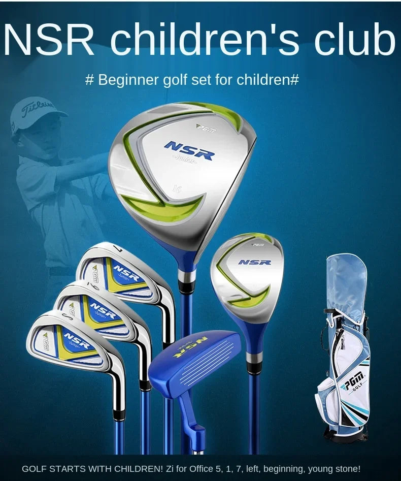Children's Right Handed Golf Clubs Set with Bag and Headcover for Kids 95-155cm