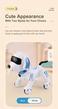 Interactive Remote Control Robot Dog with Programmable Stunts and Touch Features