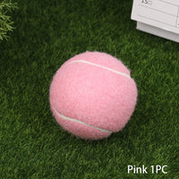 Wear-Resistant 65MM Tennis Balls for Beginner Training, Pack of 1 or 3