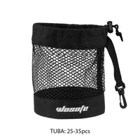 Black Canvas Golf Ball Pouch Bag With Hanging Clip, 1 Piece
