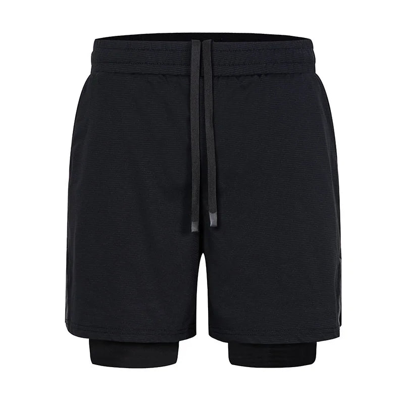 men's Fitness double-deck training Sports Shorts Summer 2 in 1 Quick Dry Gym Beach Pants Running Shorts Outdoor men Sweatpants - Buy online at  Vibe In Cart.