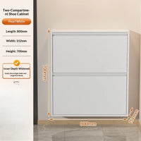 Slim Steel Shoe Cabinet Ultra Thin Shoe Storage Rack Shoe Organizer Entryway Hallway Narrow Space Saving Flip Door Storage Rack - Buy online at  Vibe In Cart.