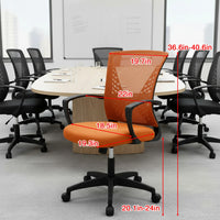 Office Chair Mesh Chair Ergonomic Computer Desk Chair Mid Back Swivel Lumbar Support with Armrest - Buy online at  Vibe In Cart.