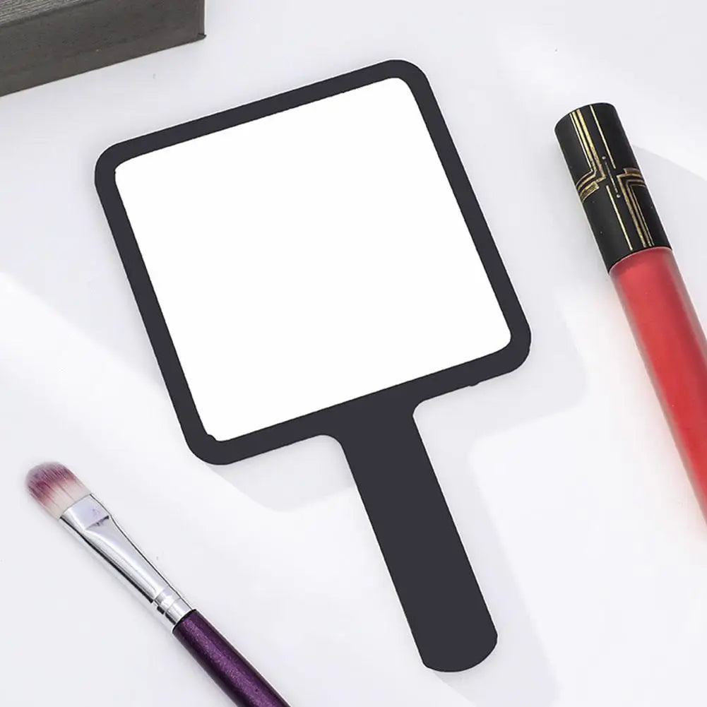 Handheld Makeup Mirror Square Makeup Vanity Mirror With Handle Hand Mirror SPA Salon Compact Mirrors - Buy online at  Vibe In Cart.