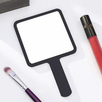 Handheld Makeup Mirror Square Makeup Vanity Mirror With Handle Hand Mirror SPA Salon Compact Mirrors - Buy online at  Vibe In Cart.