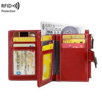 RFID Blocking Polyurethane Passport Holder with Zipper