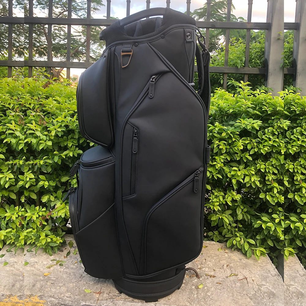 ASL GOLF OEM Brand Custom logo Black Tour Staff Golf Bags Pu Leather Waterproof Golf Bag for  with 14 - Buy online at  Vibe In Cart.