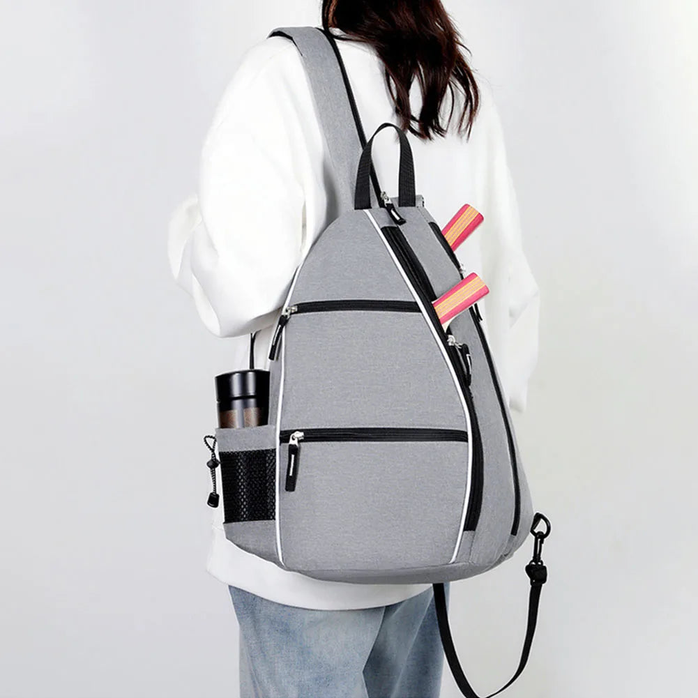 Pickleball Bag Racketball Sling Bag Adjustable Pickleball Rackets Backpack Multi-pockets Racquetball Carrying Handbag Sports Bag - Buy online at  Vibe In Cart.