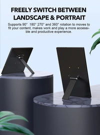 Adjustable Monitor Stand with VESA 75x75mm for 13-24 Inch Monitors