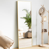 JHK 64"x21" Full Body Wall Mirror Standing Hanging or Leaning Wall-Mounted Mirrors with Stand Aluminum Alloy Frame Living Room - Buy online at  Vibe In Cart.