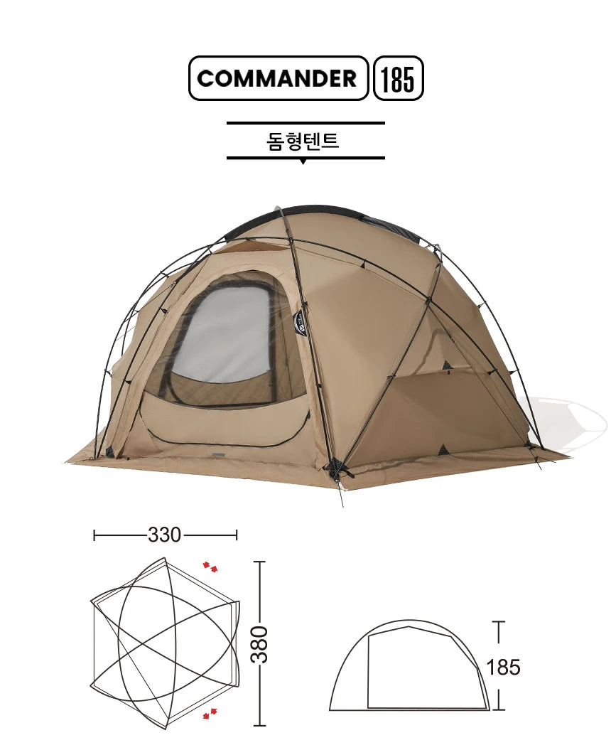 Waterproof Windproof Nylon Camping Dome Tent for 3-4 People