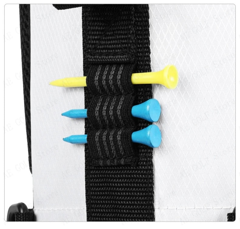 Lightweight Unisex Nylon Golf Rack Bag with 14 Insertions and Shoulder Strap