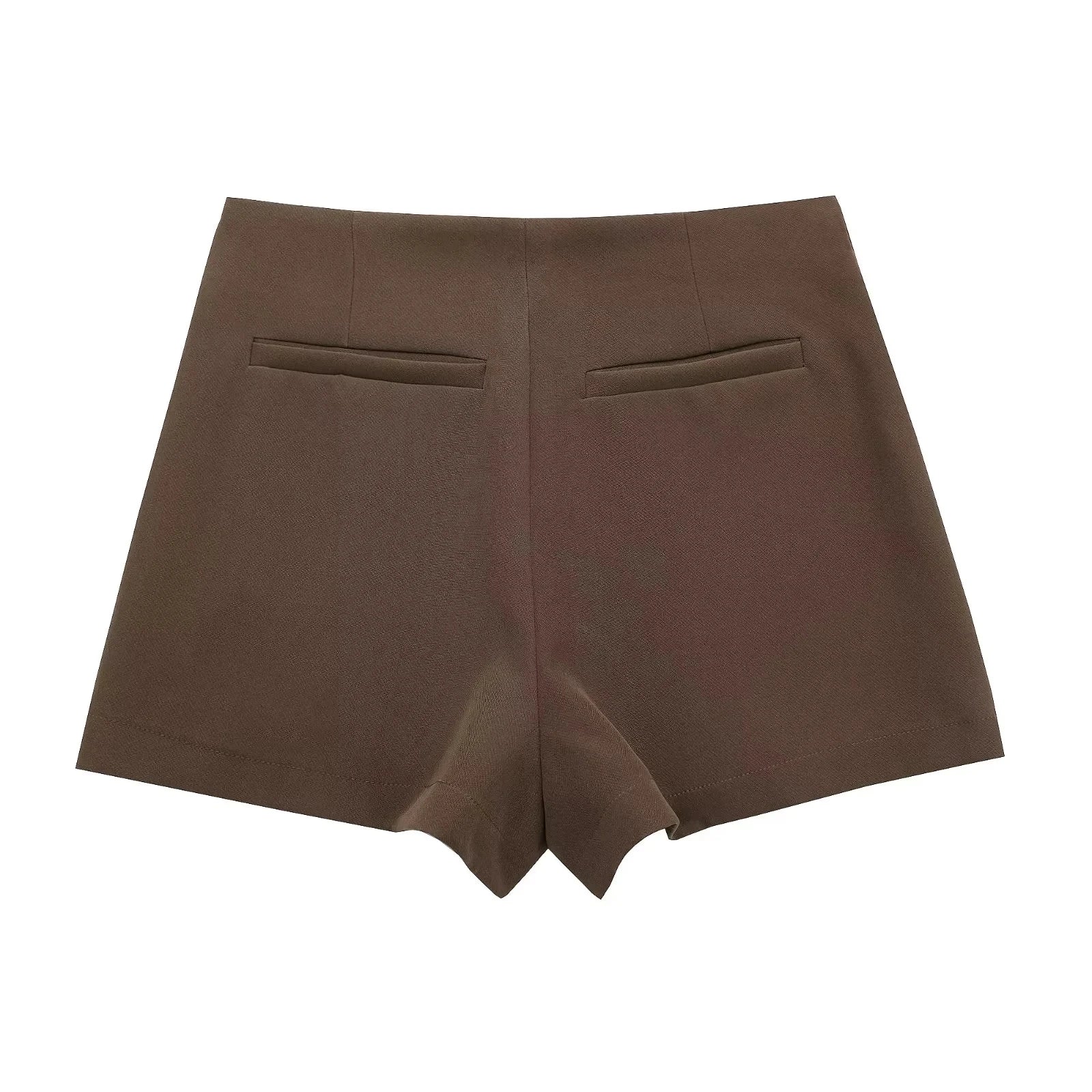 HXAO Women's Skort High Waist Brown Skirt Pants Stylish Summer Pink Black Mini Skirt Shorts Asymmetric Casual Off White Skort - Buy online at  Vibe In Cart.