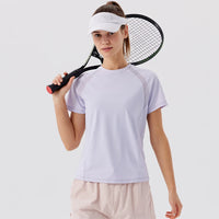Summer Women's Tennis Sports T-Shirt Gym Running Fitness Training Sportswear Golf Yoga Shirts Quick Dry Breathable Top - Buy online at  Vibe In Cart.