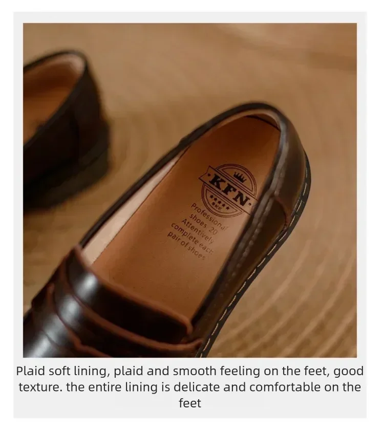 Women Loafers Genuine Leather Fringe Moccasions Retro British Style Ladies Oxford Shoes Slip On Brown Flats - Buy online at  Vibe In Cart.