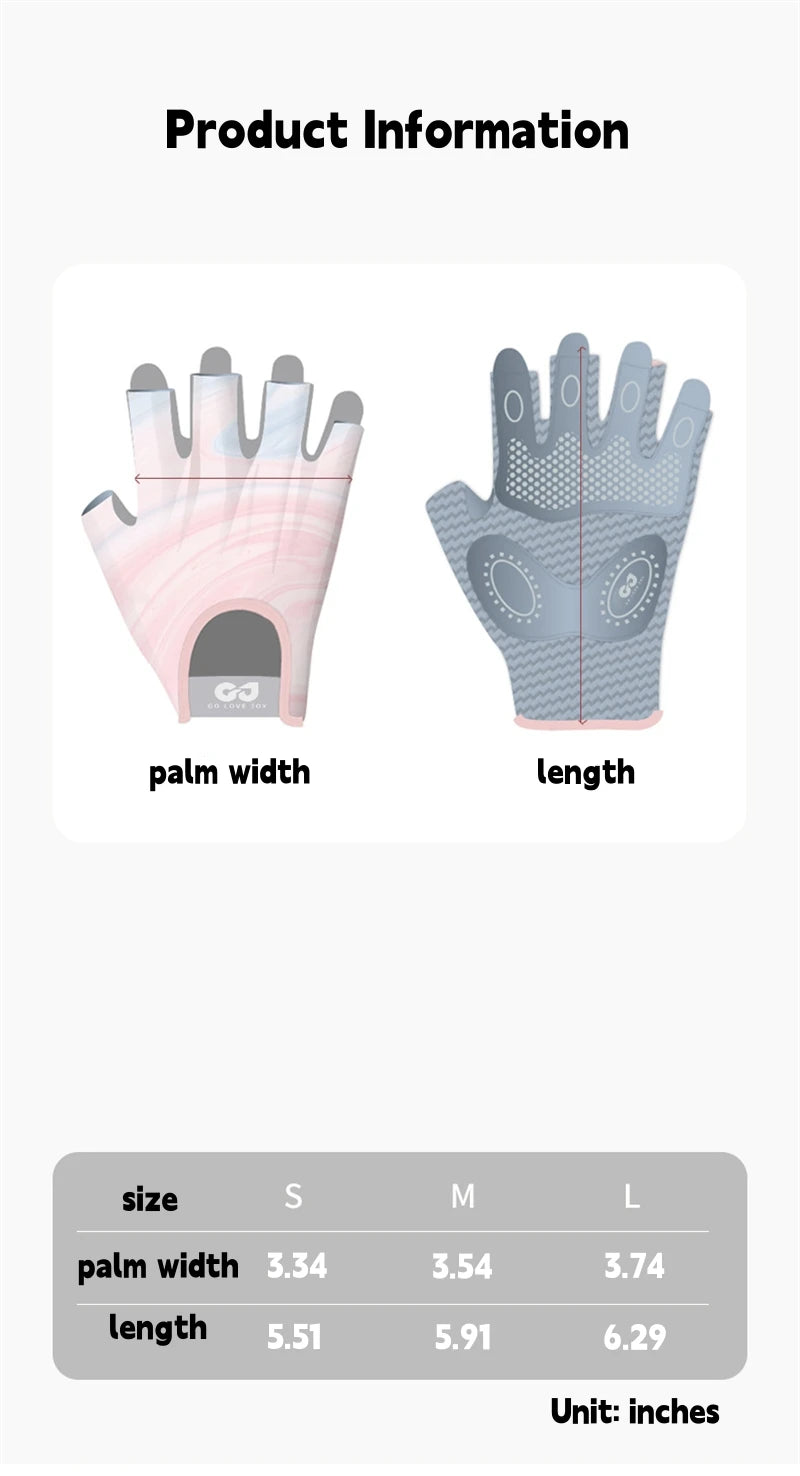 RNABAU Women Cycling Bicycle Gloves Half Finger Gym Gloves Men Mitten Breathable Anti-slip Glove Fitness Sport Training Gloves - Buy online at  Vibe In Cart.