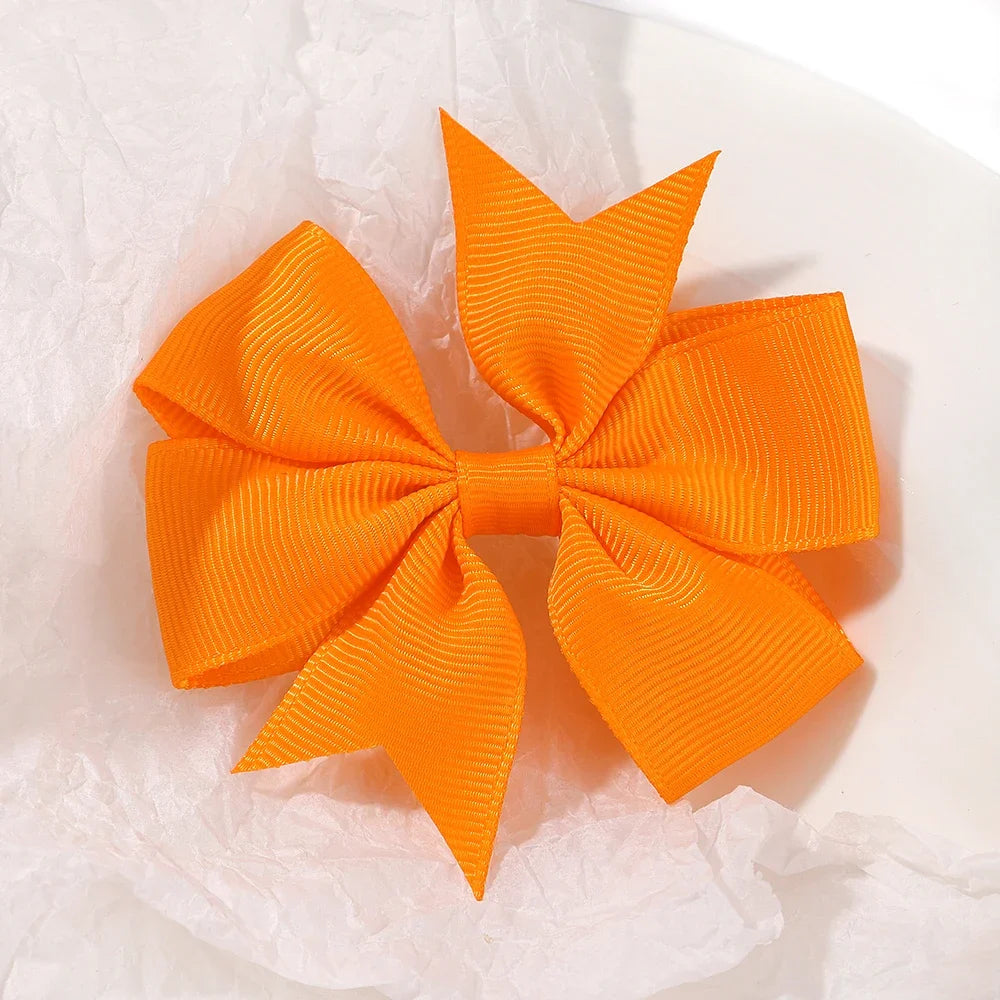 Kids Bow Hair Clip Set With 20 Or 40 Pieces, Random Colors, Grosgrain Ribbon