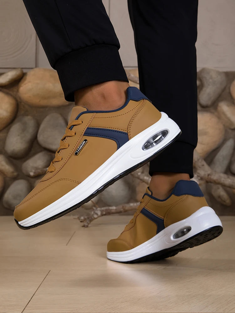 Men's Waterproof Non-Slip Casual Sports Shoes Lace-Up