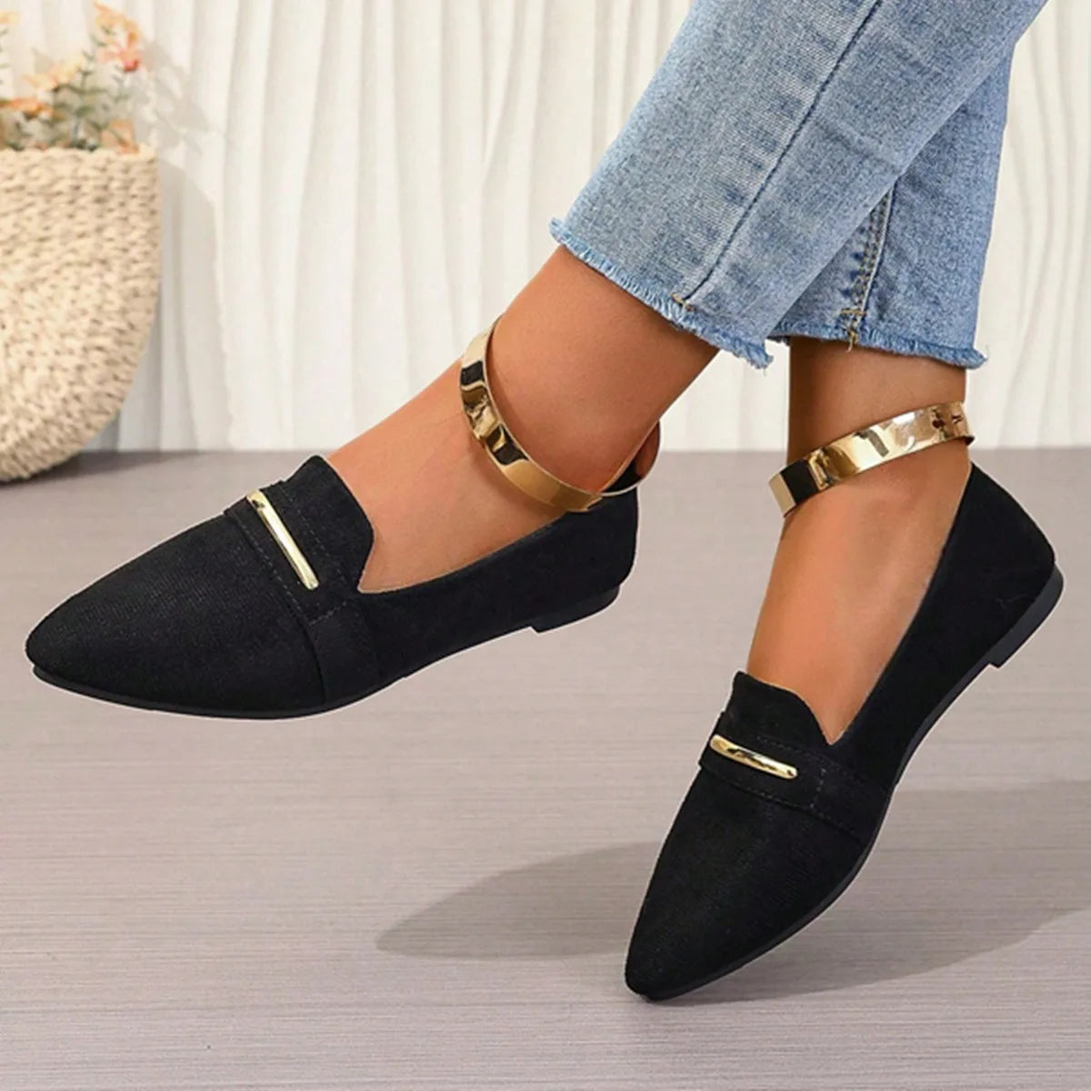 Loafers Flats Pointed Toe Casual Women Shoes New Comfortable Walking Mujer Zapatos:Wear-resisting - Buy online at  Vibe In Cart.