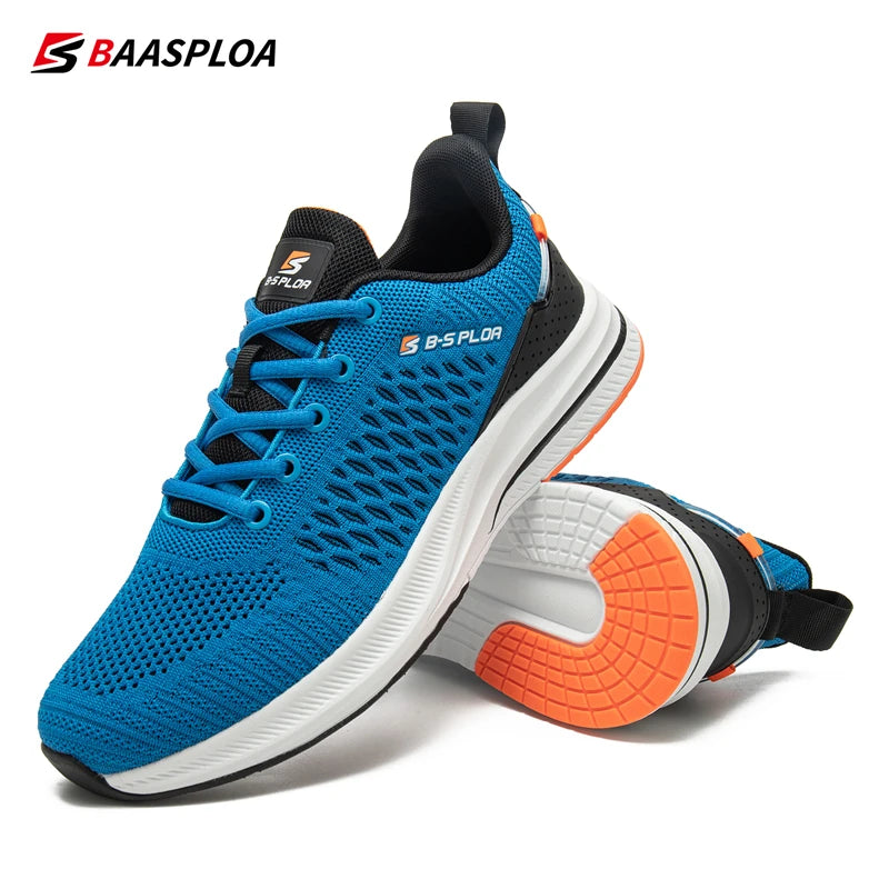 Baasploa Lightweight Running Shoes For Men Comfort Men's Designer Mesh Casual Sneakers Lace-Up Male Outdoor Sports Tennis Shoes - Buy online at  Vibe In Cart.
