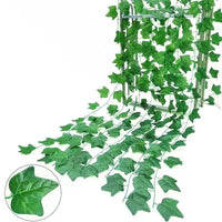 Artificial Green Ivy Leaf Hanging Vine Garland 2.1M