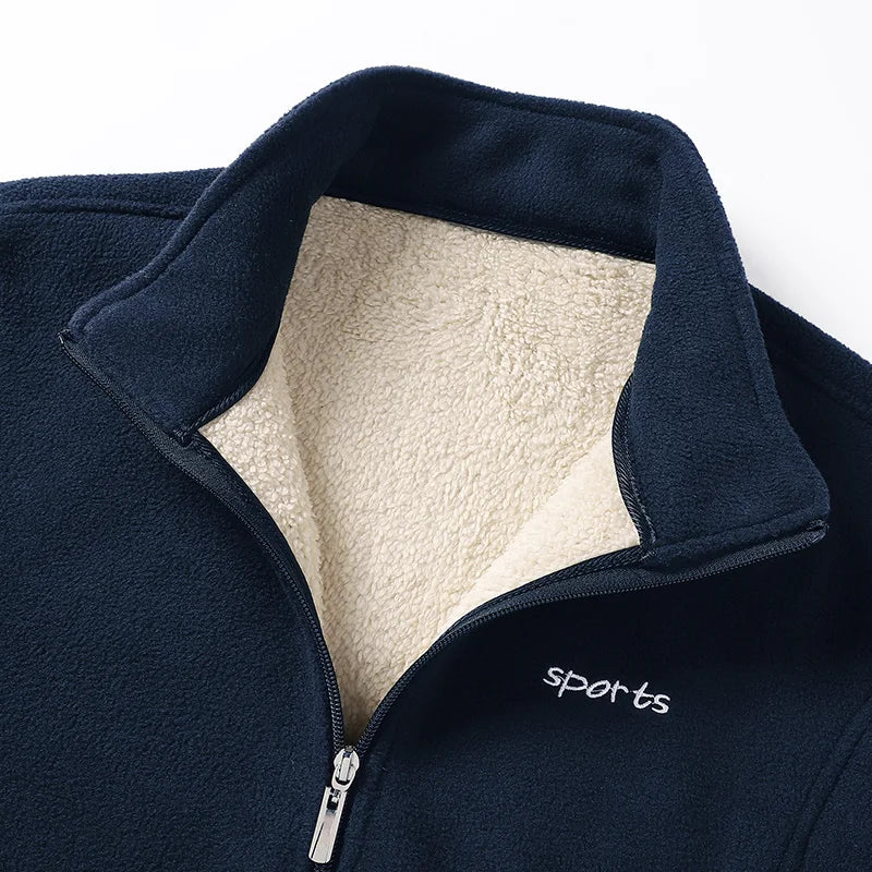 Winter Outdoor Fishing Leisure Windproof Thick Lamb Wool Jacket Comfortable Warm Breathable Men's Stand Up Collar Cotton Jacket - Buy online at  Vibe In Cart.