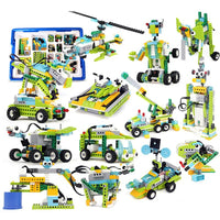 Educational Programmable Robot Building Blocks Set, 280 Pieces, 43x31x9cm