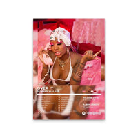 Unframed Retro Rapper Album Cover Canvas Wall Art Print