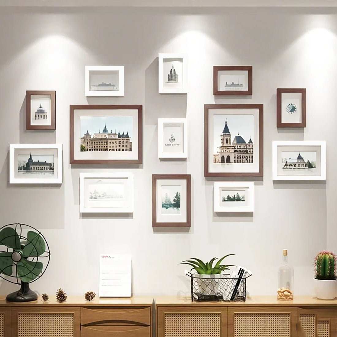 13pcs Wood Picture Frame Set for Wall Home Office Decor Festive Commemorative Gifts - Variety of Sizes for Photos - Buy online at  Vibe In Cart.