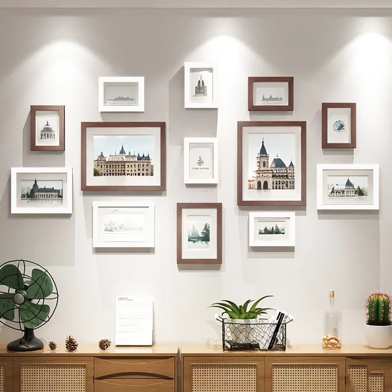 13pcs Wood Picture Frame Set for Wall Home Office Decor Festive Commemorative Gifts - Variety of Sizes for Photos - Buy online at  Vibe In Cart.