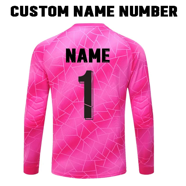 Unisex Polyester Soccer Goalkeeper Uniform with Long Sleeve Top and Pants