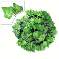 Artificial Green Leaves Ivy Vine Garland Creeper Rattan Fake Leaf Plants Hanging Garlands for Garden Wedding Party Home Decor - Buy online at  Vibe In Cart.