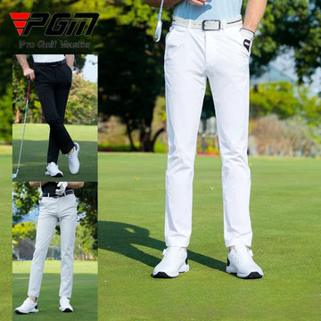 Men's Full Length Spring Summer Golf Pants in Nylon and Elastane