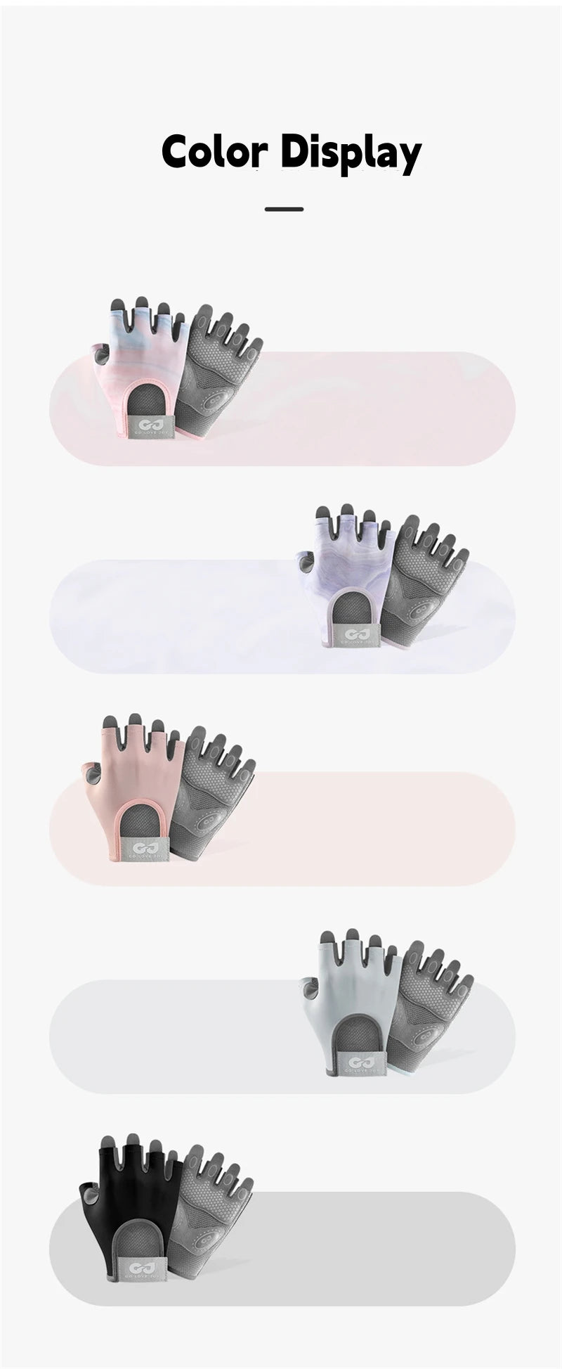 RNABAU Women Cycling Bicycle Gloves Half Finger Gym Gloves Men Mitten Breathable Anti-slip Glove Fitness Sport Training Gloves - Buy online at  Vibe In Cart.