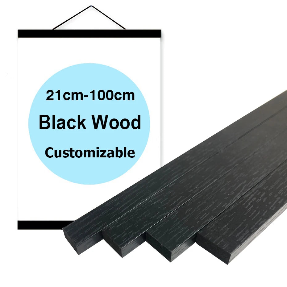 8 Colors 30 40 50cm Magnatic Poster Hanger Teak Wood Black White Photo Frame Canvas Painting Frame Gold Black Walnut Wall Frame - Buy online at  Vibe In Cart.