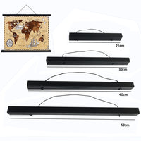 Magnetic DIY Wood Poster Frame Teak/Pine Photo Hangers Hanging Kit for Pictures Canvas Prints Poster Scroll Artwork Print Holder - Buy online at  Vibe In Cart.