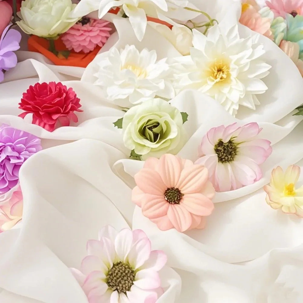 20/52Pcs Random Mix Artificial Flowers Silk Fake Flowers for Home Room Decor DIY Craft Gifts Accessories Bride Wedding Decor - Buy online at  Vibe In Cart.