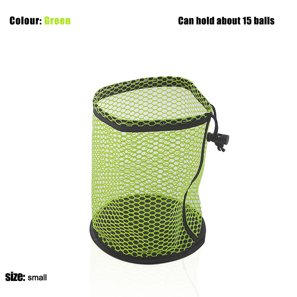 Nylon Drawstring Mesh Net Golf Ball Bag for 12-50 Balls