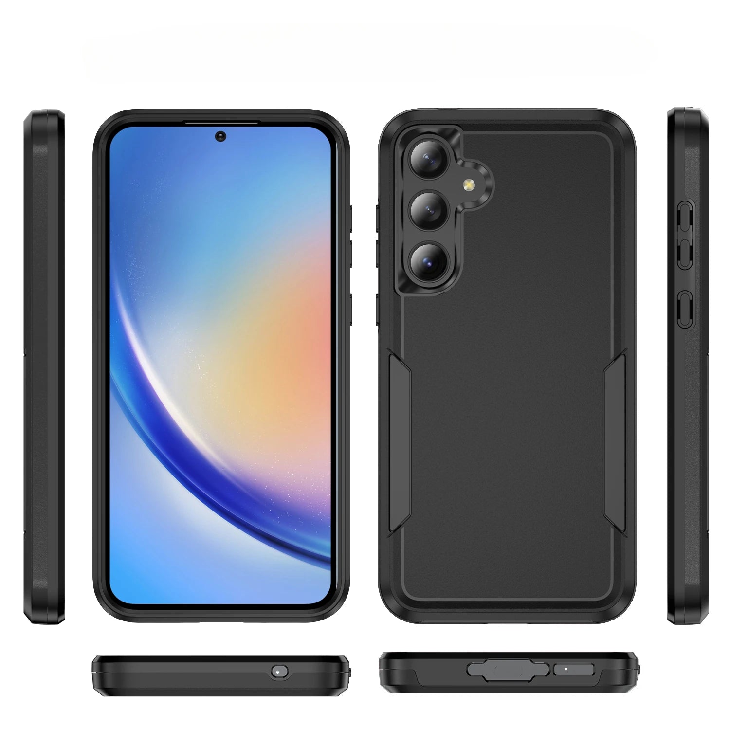 Heavy Duty Dual Layer Plastic Phone Case with Anti-Scratch Protection