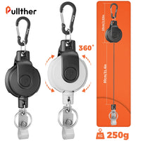Retractable Key‌ Chain for man Reel‌ Badge Holders Retractabl Carabiner Quick Release Spring Clip outdoor camping equipment - Buy online at  Vibe In Cart.