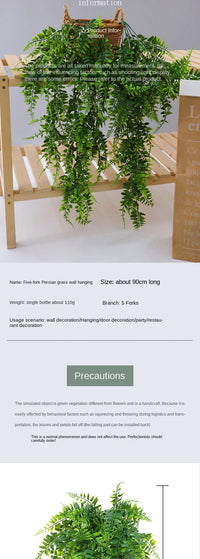 90cm Artificial Plant Vine Home Decoration Hanging Plastic Leaf Grass Garland Outdoor Wedding Party Decorations Fake Rattan Ivy - Buy online at  Vibe In Cart.