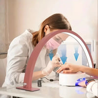 New Moon Nail Work Lamp - Beauty Work Desk Lamp, Three-color USB Power Supply - Black/White/Pink, Suitable for Nail Art, Eyelash - Buy online at  Vibe In Cart.