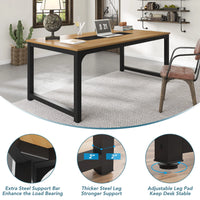 70.8 Inch Wooden Computer Desk for Office and Study