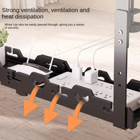 Telescopic Under Desk Metal Cable Management Tray for Home Office