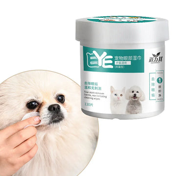 Pet Eye Wipes Cat and Dog Tearmark Wet Wipes Cat and Dog Universal No Irritation Cleaning Products 130 Pieces Wipes Pet Supplies - Buy online at  Vibe In Cart.